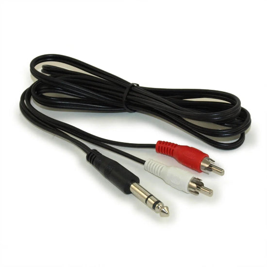 Stereo Male Plug to Dual 2 RCA Male Audio Cable 1.5M