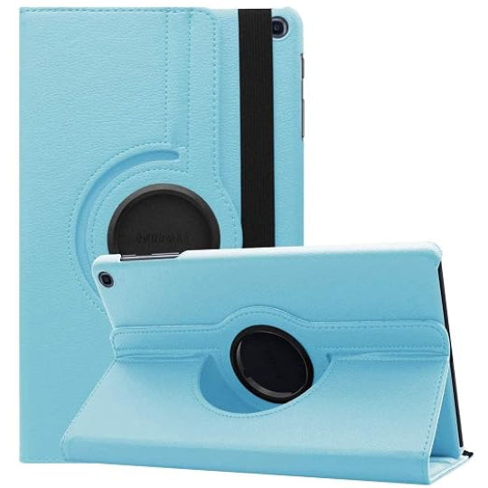 Smart Book Case 360° Rotating Stand Case for Samsung Galaxy Tab A7 10.4" SM-T500 / T505 / T507 Turquoise