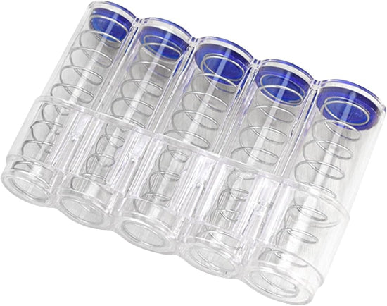 Waiter's coin case 5 places Universal Coin Holder Money Boxes Portable Coin Case Storage Box, Rounded Coin Holders for Cashiers, Waiters, Taxi Drivers (Clear)