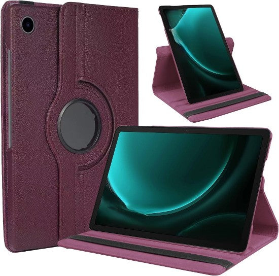 360° Rotating Protective Stand Book Cover Case For Samsung Galaxy Tab A11 Plus 11 inch 2025 (Purple)
