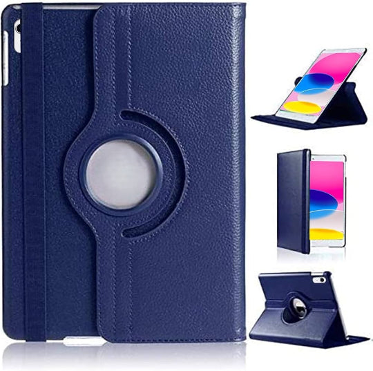 360° rotatable case Premium Book Cover for iPad Mini 6 2021 6th Generation 8.3" (Dark Blue)