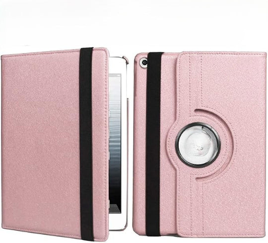 Smart Case 360 Degree Rotating Stand Cover For iPad Mini 1 / 2 / 3 Rose Gold