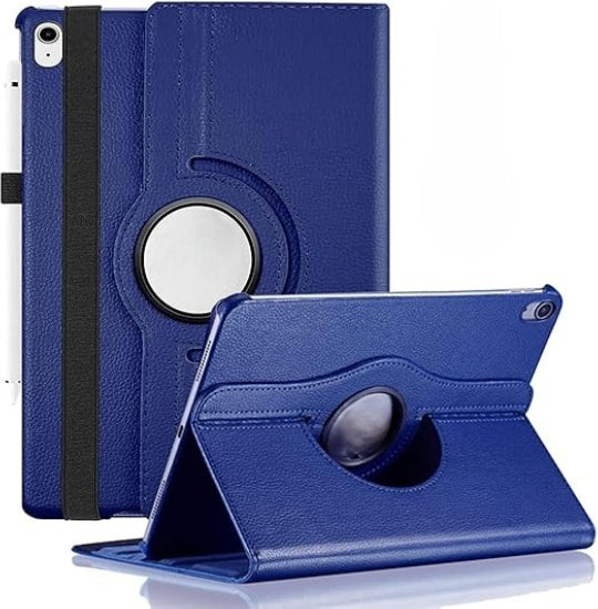 Smart Case 360° Rotating Book Cover for iPad A16 11th/10th Gen: 2025/2022 (Dark Blue)