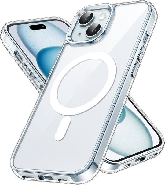 Magsafe Magnatic Charging Compatible Transparent Case For iphone 15
