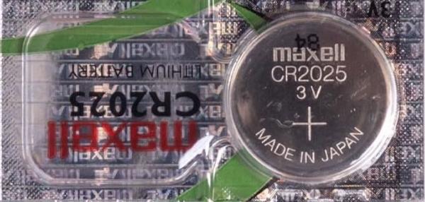 Maxell CR2025 Battery 3V Lithium Coin Cell 1PCS