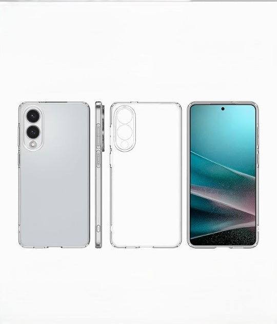 Oba Case Silicone Back Cover For Samsung Galaxy S25 Edge (Clear)