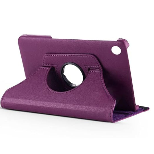 Smart Book Case 360° Rotating Stand Protective Case For Lenovo M10 HD 2nd Gen: 10.1" X306/TB-X306F/TB-306X Purple