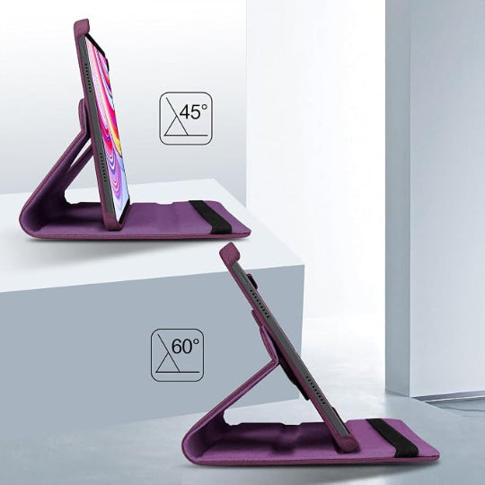 360° Rotating Stand Book Case for Redmi Pad Pro 5G / Redmi Pad Pro / Xiaomi Poco Pad 5G / 7s Gen 2 5G 12.1" (Purple)