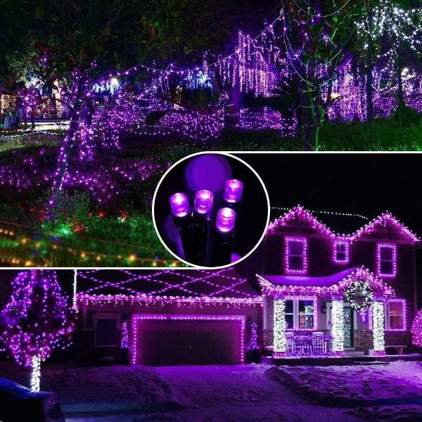 Christmas Led Light 100 LED Green Wire 10M Cabel String Lights (Purple)