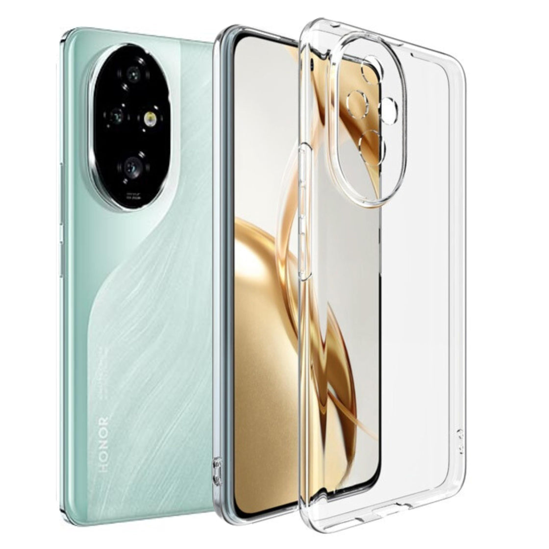 Silicone Back Cover Case Honor 200 Pro 5G Back Cover Protective Soft Transparent Back Case Cover for Honor 200 Pro 5G