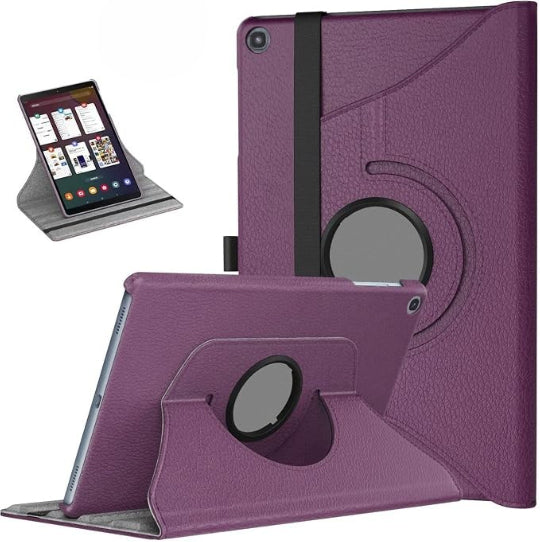 Smart Book Case 360° Rotating Case for Samsung Galaxy Tab A 10.1 2019 SM-T510/T515 - Purple
