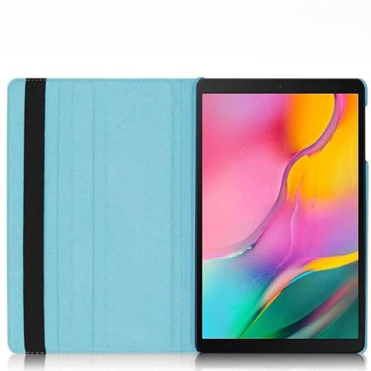 Smart Book Case 360° Rotating Stand Case for Samsung Galaxy Tab A7 10.4" SM-T500 / T505 / T507 Turquoise