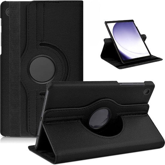 360° Rotating Protective Stand Book Cover Case For Samsung Galaxy Tab A11 Plus 11 inch 2025 (Black)