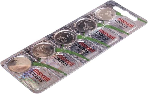 Maxell CR2025 Battery 3V Lithium Coin Cell 5PCS