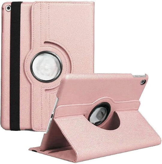 Smart Case 360 Degree Rotating Stand Cover For iPad Mini 1 / 2 / 3 Rose Gold