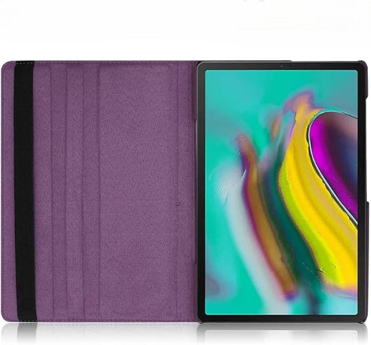 Smart Book Case 360° Rotating Stand Case for Samsung Galaxy Tab A7 10.4" SM-T500 / T505 / T507 Purple