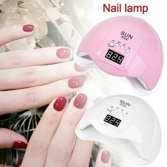 UV / LED SUN Five Nail Lamp Sunshine Nails Comfortable Professional Nail Lamp 48W 225mmx105mmx190mm (Rose)