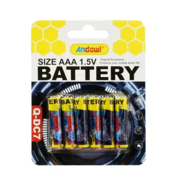 AAA batteries 1.5V 6pcs Andowl Q-DC7