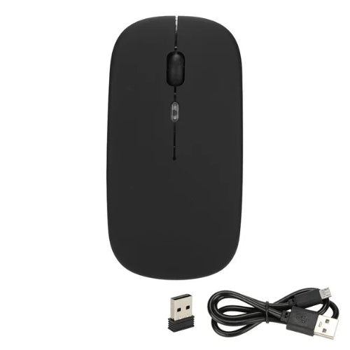 Rechargeable Wireless Mouse | USB Rechargeable Optical Mouse 2.4G (Black)