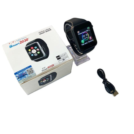 Smart 2030 smart phone watch with sim card and memory card W008