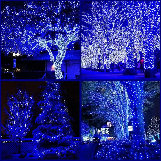 Christmas Led Light 300 LED Green Wire 30M Cabel String Lights (Blue)