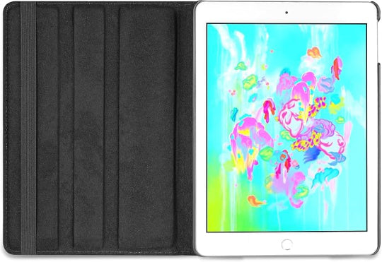 Smart Case 360 Degree Rotating Stand Cover For iPad Mini 1 / 2 / 3 Black