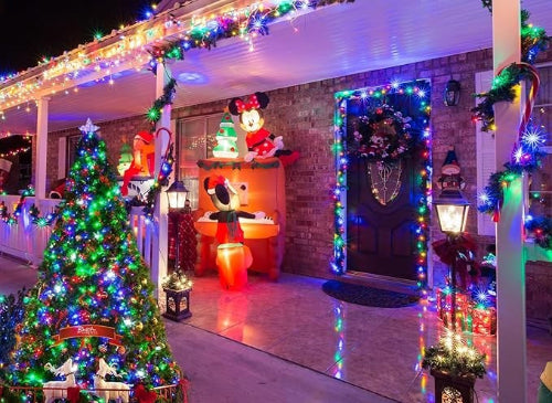 Christmas Led Light 100 LED Clear Wire 10M Cabel String Lights (MultiColor)