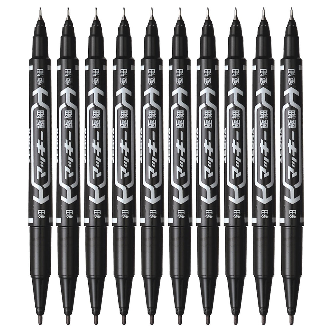 10 pieces P-MO-120-MC-BK5 zebra McKie extra-fine permanent marker black (japan import)