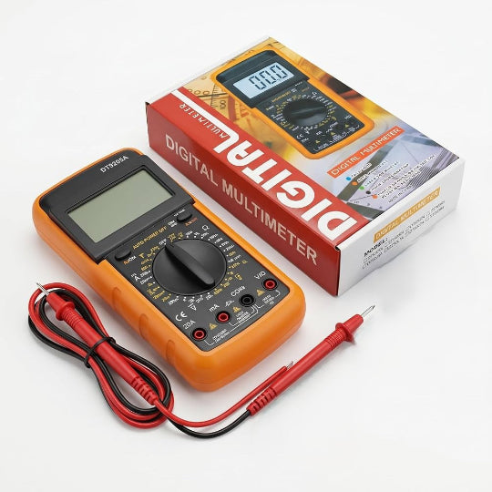 DT9205A Digital Multimeter, Auto Range, LCD Display, AC/DC Voltage Meter,