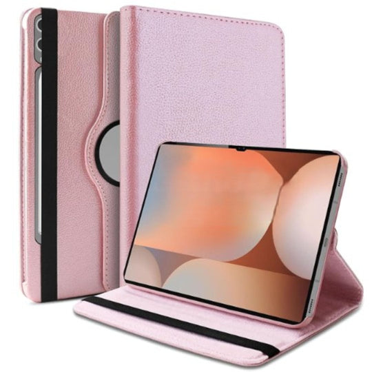 Smart Case 360° Rotating Stand Book Cover For Samsung Galaxy Tab S10 FE / S10 Lite - Rose Gold