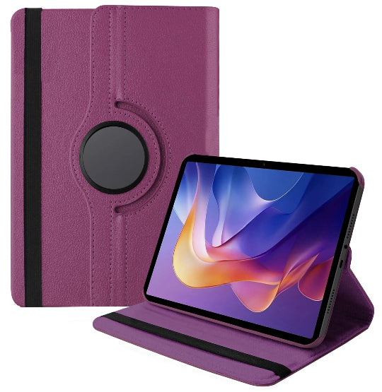 Smart Book Case 360° Rotating Stand Book Cover for Xiaomi Pad 5 / Pad 5 Pro 11" Purple