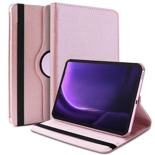 Smart Case 360° Rotating Stand Book Cover For Samsung Galaxy Tab S10 FE / S10 Lite - Rose Gold