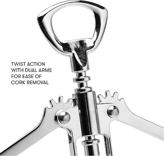 Cooking Light Wing Corkscrew Premium Stainless Steel Wine, Professional and Portable Bottle Opener