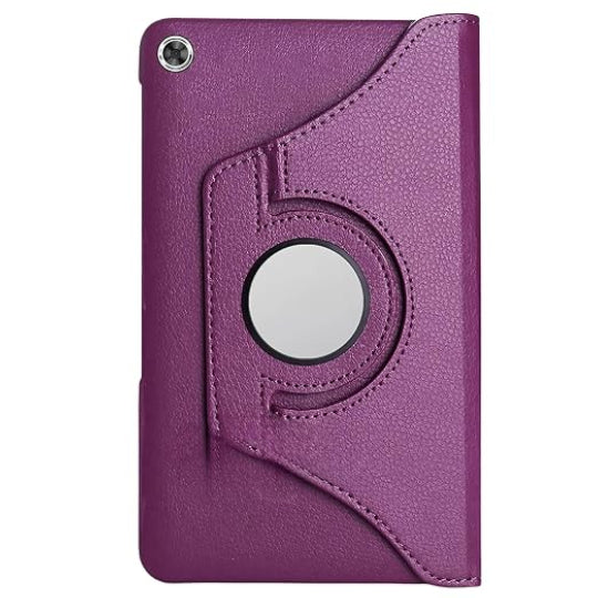 Smart Book Case 360° Rotating Stand Protective Case For Lenovo M10 HD 2nd Gen: 10.1" X306/TB-X306F/TB-306X Purple