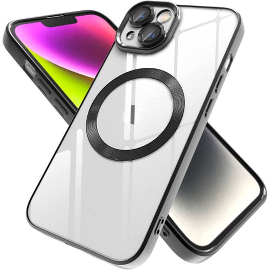 Magsafe Electroplated Transparent Case For iphone 15