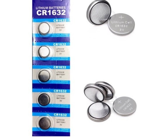 CR1632 Button Batteries 5pcs/pack LM1632 BR1632 ECR1632 Cell Coin