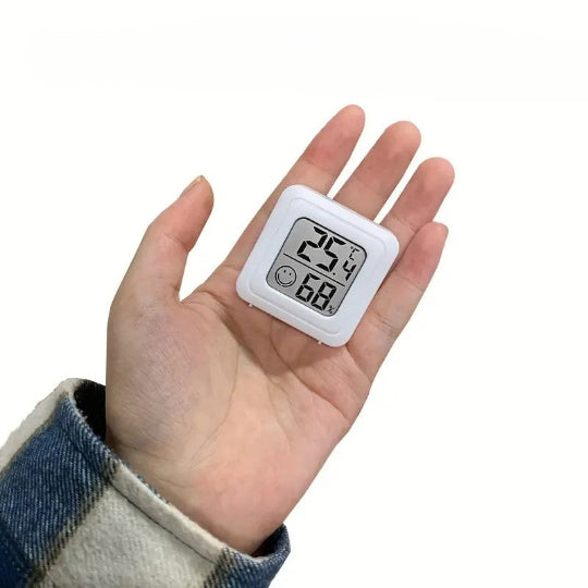 Digital Thermometer Hygrometer for Home Car - Battery-Powered, 0.01°C/0.RH Accuracy, Home, Digital Clock