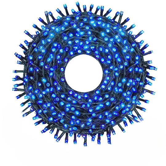 Christmas Led Light 300 LED Green Wire 30M Cabel String Lights (Blue)