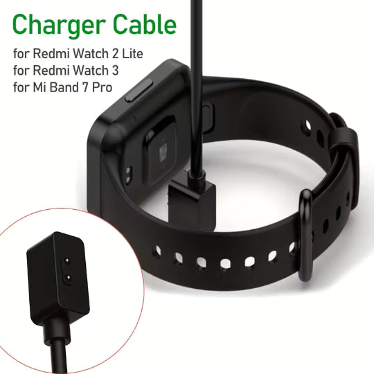 Charging Cable Charger for Redmi 3, Mi Band 7 Pro, Redmi Watch 2, Redmi Watch 2 Lite Black 1M