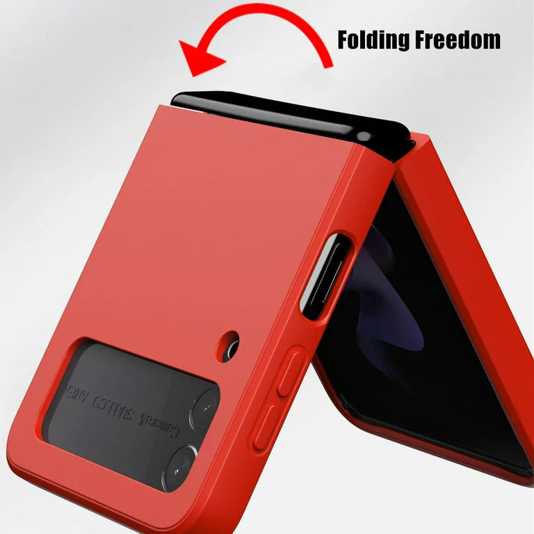 Silicone Cover For Samsung Z Flip-4 Red