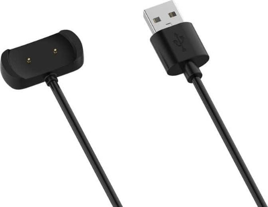 Charging Cable for Amazfit GTS 2, GTS 2 Mini, GTS 2E, GTS 4 Mini, T-Rex Pro, Bip 3, Bip U 60cm Black