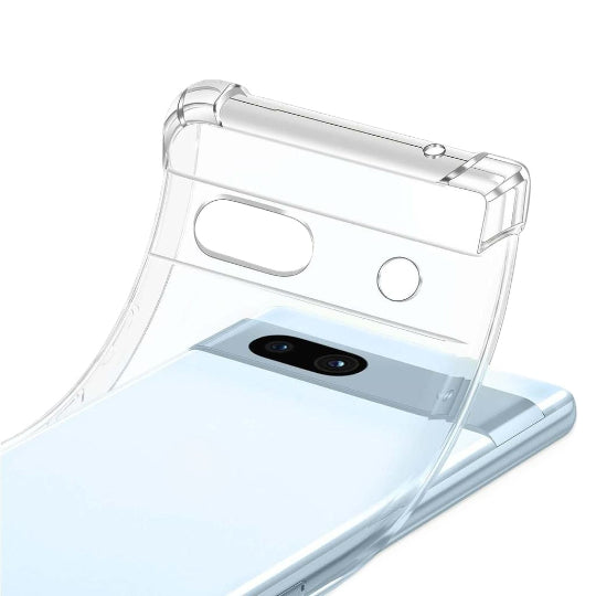 Tpu Silicone Back Cover Case For Google Pixel 7a Clear