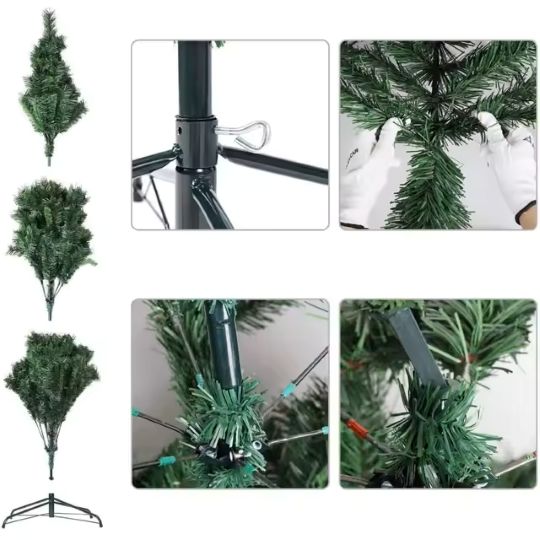 artificial Christmas Tree Half Base Green 115 cm