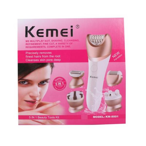 Kemei 5 in 1 Lady Hair Remover Shaver Beauty Tools Kit KM-8001 