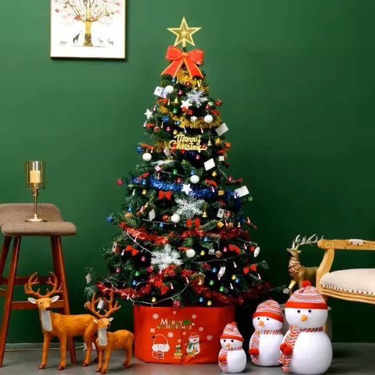 artificial Christmas Tree Half Base Green 115 cm