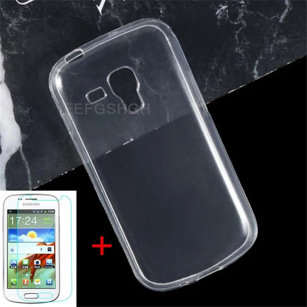 Silicone Cover For Samsung s7562 S Duos Clear