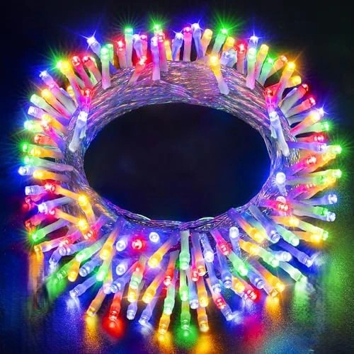 Christmas Led Light 100 LED Clear Wire 10M Cabel String Lights (MultiColor)