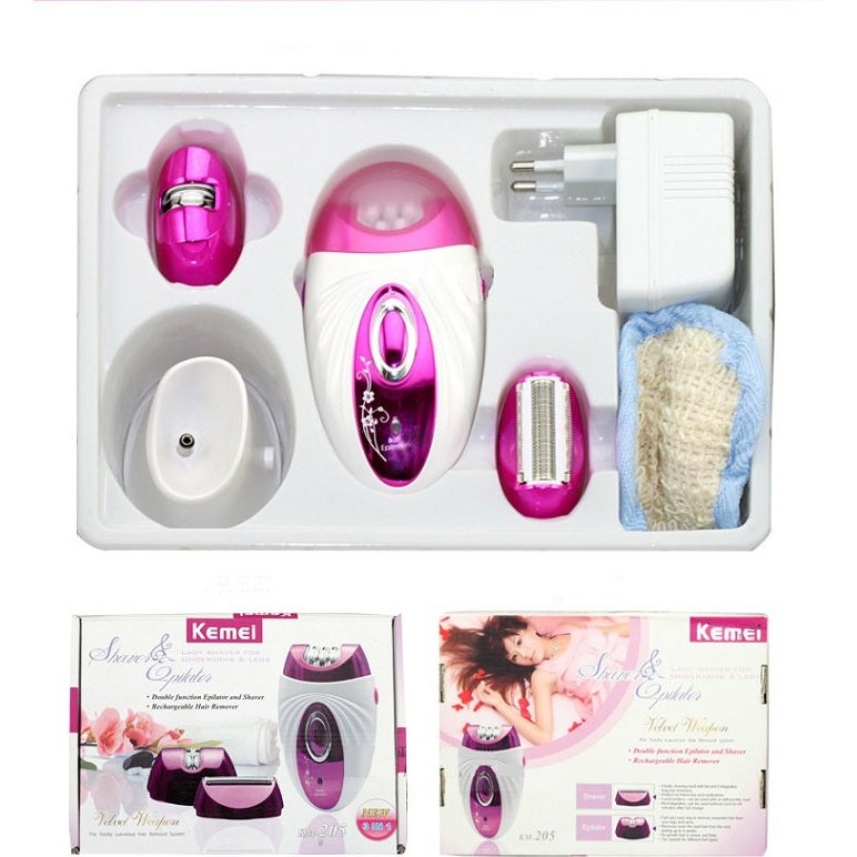 Epilator Rechargeable 3in1 KEMEI KM-205 