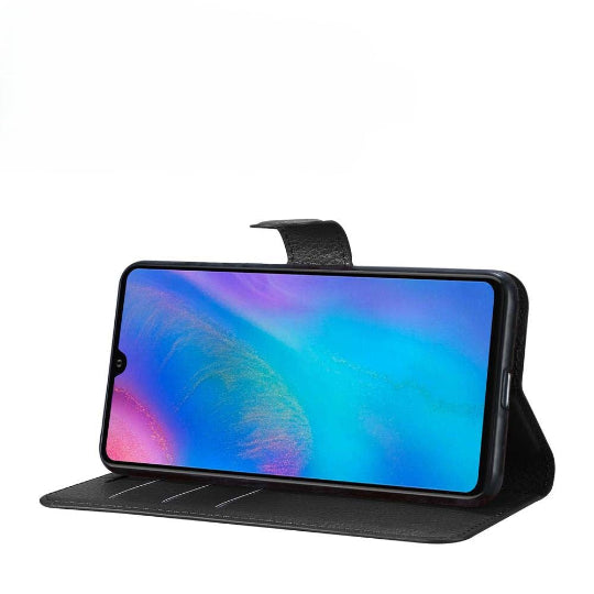 Protective Book Cover Case For Huawei P30 (Black)