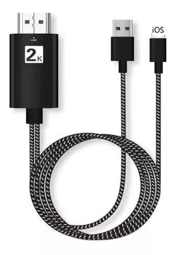 Lightning To 2K HDMI Cable For iPhone To HDTV Connection With Screen Cable (2M)